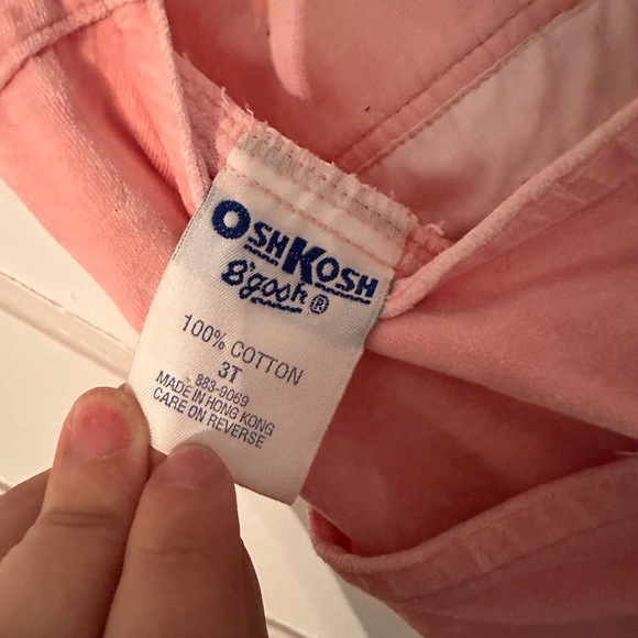 Vintage pink velvet Oshkosh overalls - Picture 3 of 4